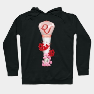 red velvet Floral Lightstick kpop Hoodie